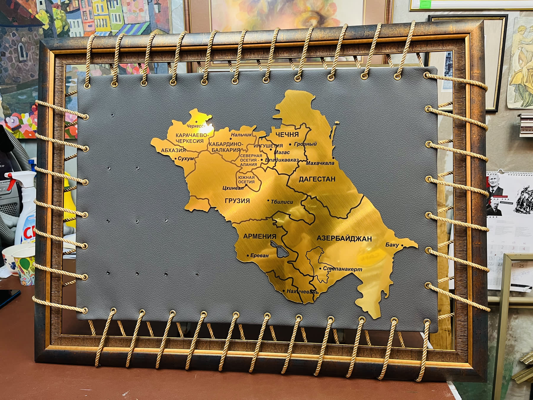 Панно-карта Кавказа